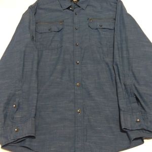 Blue button down shirt